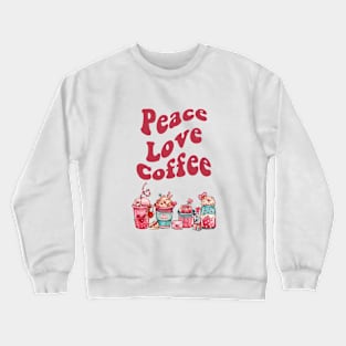 Retro Valentine Coffee Shirt for Women Crewneck Sweatshirt